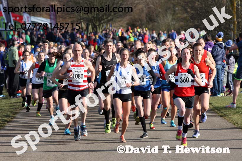 Senior women and vets women and men, 2018 Royal Signals NECAA Road Relays, Hetton. Photo: David T. Hewitson/Sports for All Pics